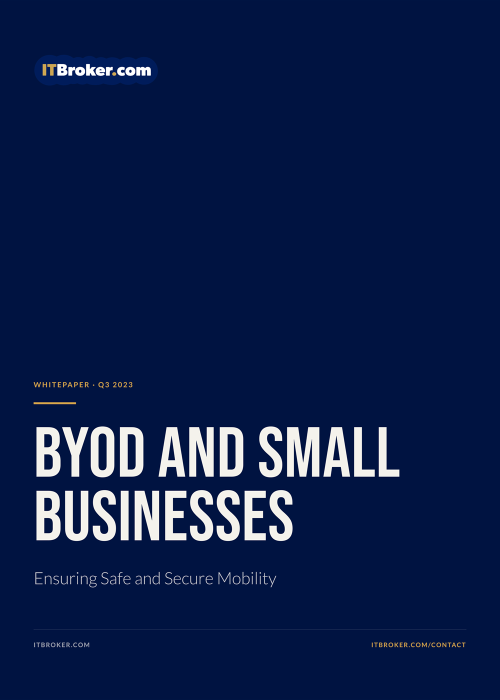 BYOD and Small Businesses: Ensuring Safe and Secure Mobility cover